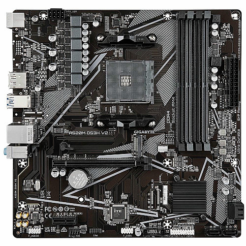 Материнская плата GIGABYTE A520M DS3H V2 sAM4 A520 4xDDR4 M.2 HDMI DP mATX