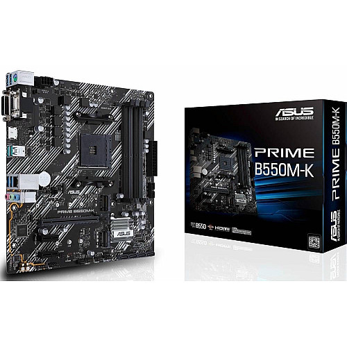 Материнcька плата ASUS PRIME B550M-K sAM4 B550 4xDDR4 M.2 HDMI DVI D-Sub mATX