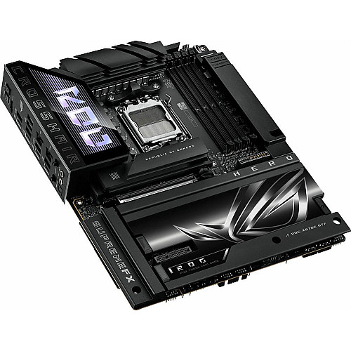 Материнская плата ASUS ROG CROSSHAIR X870E HERO BTF sAM5 X870E 4xDDR5 M.2 HDMI Wi-Fi BT ATX скрытое подключение разъемов
