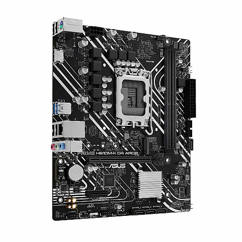 Материнская плата ASUS PRIME H610M-K D4 ARGB s1700 H610 2xDDR4 M.2 HDMI D-Sub mATX ARGB