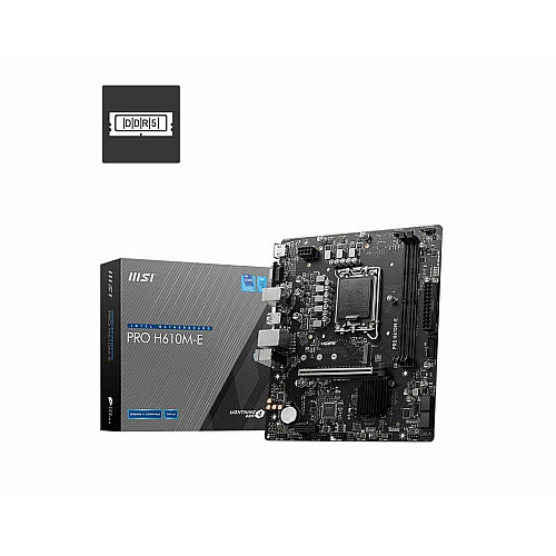 Материнcька плата MSI PRO H610M-E s1700 H610 2xDDR5 HDMI D-Sub mATX