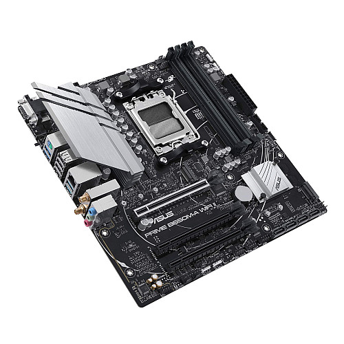 Материнcька плата ASUS PRIME B650M-A WIFI II sAM5 B650 4xDDR5 M.2 D-Sub HDMI DP Wi-Fi BT mATX