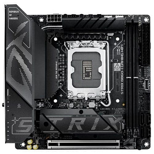 Материнская плата ASUS ROG STRIX B860-I GAMING WIFI s1851 B860 2xDDR5 M.2 DP HDMI USB Type-C Wi-Fi BT mITX