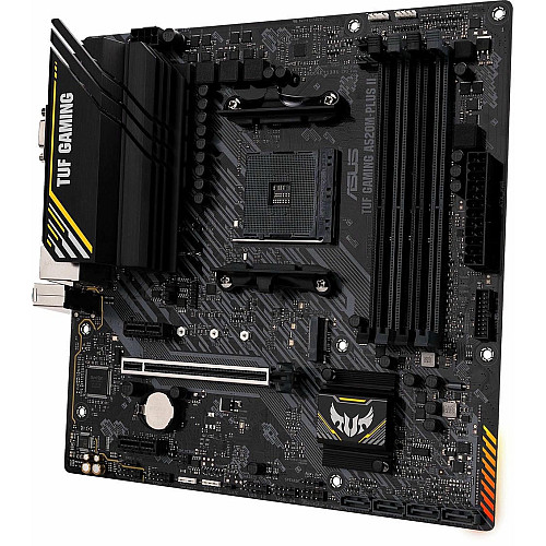 Материнская плата ASUS TUF GAMING A520M-PLUS II sAM4 A520 4xDDR4 HDMI DP D-Sub mATX