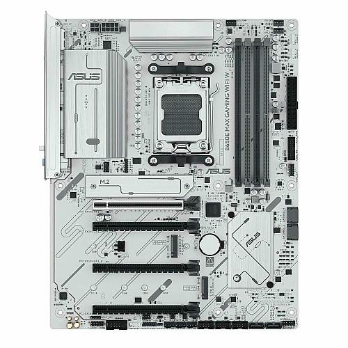 Материнcька плата ASUS B650E MAX GAMING WIFI W sAM5 B650 4xDDR5 M.2 HDMI DP Wi-Fi BT ATX білий