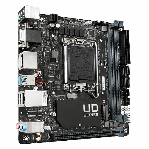 Материнская плата GIGABYTE H610I s1700 H610 2xDDR5 M.2 HDMI D-Sub ATX