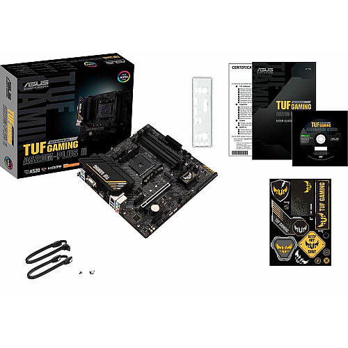 Материнская плата ASUS TUF GAMING A520M-PLUS II sAM4 A520 4xDDR4 HDMI DP D-Sub mATX