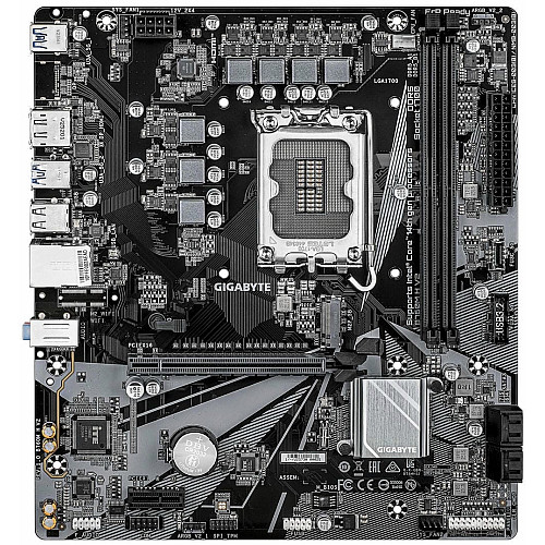 Материнська плата GIGABYTE B760M H V2 s1700 B760 2xDDR5 M.2 HDMI DP mATX