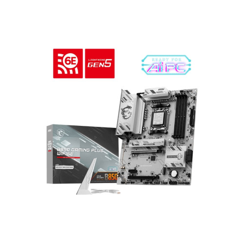 Материнcька плата MSI B850 GAMING PLUS WIFI6E sAM5 B850 4xDDR5 M.2 HDMI DP WiFi BT ATX