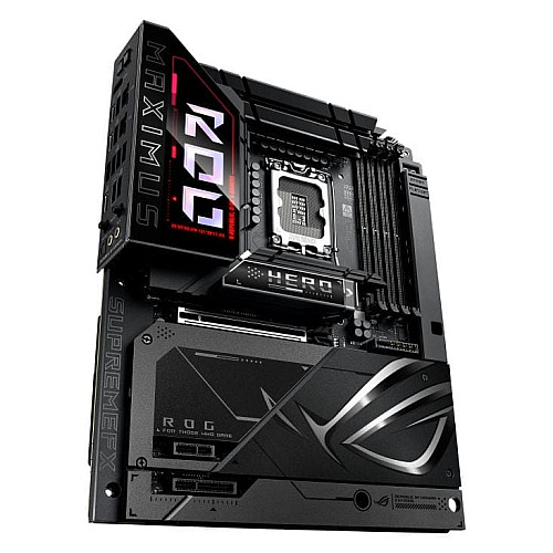 Материнская плата ASUS ROG MAXIMUS Z890 HERO BTF s1851 Z890 4xDDR5 M.2 Thunderbolt HDMI Wi-Fi BT ATX BTF скрытое подключение разъемов