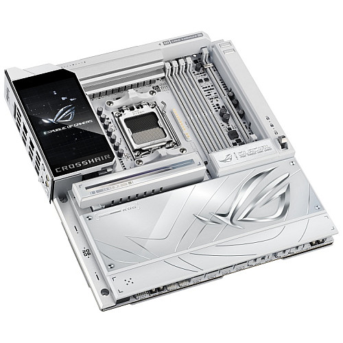 Материнcька плата ASUS ROG CROSSHAIR X870E GLACIAL sAM5 X870E 4xDDR5 M.2 USB Type-C Wi-Fi BT E-ATX білий