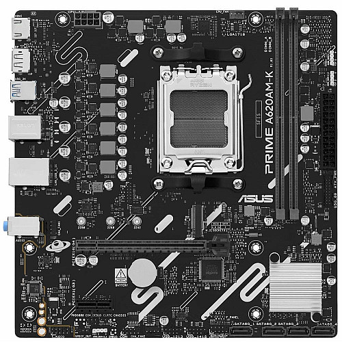Материнcька плата ASUS PRIME A620AM-K sAM5 A620 2xDDR5 HDMI DP mATX