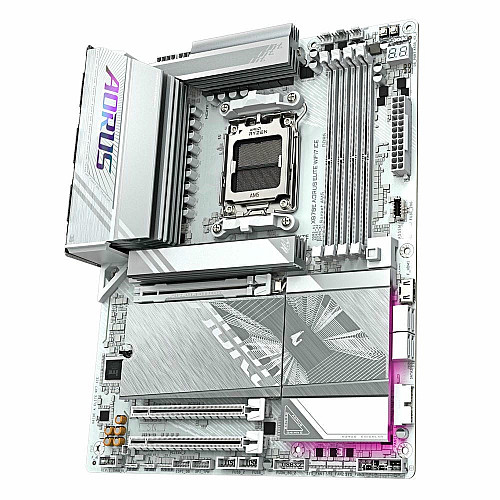 Материнская плата GIGABYTE X870E A ELITE WF7 ICE sAM5 X870 4xDDR5 M.2 HDMI DP Wi-Fi ATX белый