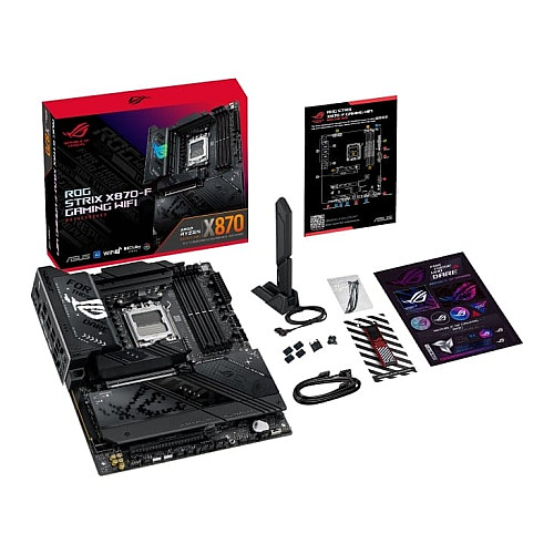Материнская плата ASUS ROG STRIX X870-F GAMING WIFI sAM5 X870 4xDDR5 M.2 HDMI DP Wi-Fi BT ATX
