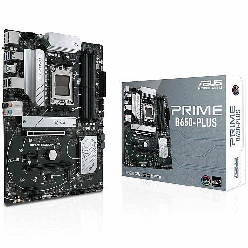 Материнская плата ASUS PRIME B650-PLUS sAM5 B650 4xDDR5 M.2 HDMI DP ATX