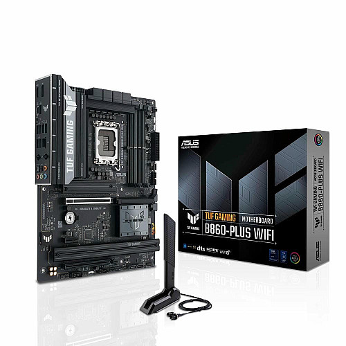 Материнская плата ASUS TUF GAMING B860-PLUS WIFI s1851 B860 2xDDR5 M.2 DP HDMI USB Type-C Wi-Fi BT ATX