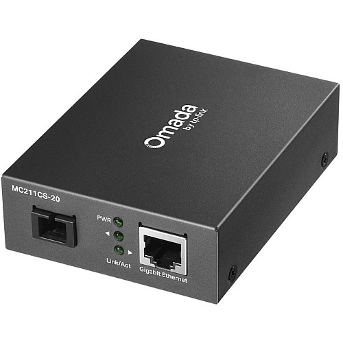 Медіаконвертер TP-LINK MC211CS-20 1GE, WDM SM, 20km, SC