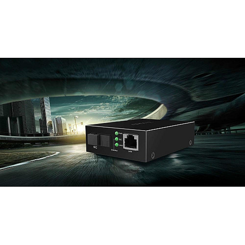Медіаконвертер TENDA TFC100B 1xFE, 1x100BaseFX, SM, WDM, 20км, SC