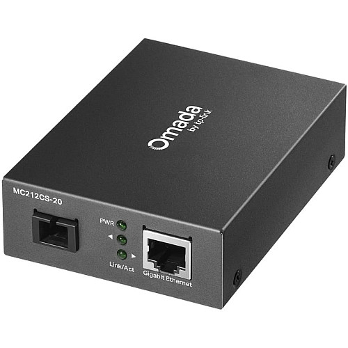 Медіаконвертер TP-LINK MC212CS-20 1GE, WDM SM, 20km, SC