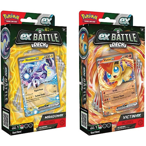 Колекційна карткова гра Pokemon: Miraidon/Victini ex Battle Deck (1 випадково)