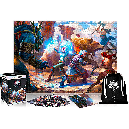 Пазл GoodLoot The Witcher: Geralt & Triss in Battle 1000 ел.