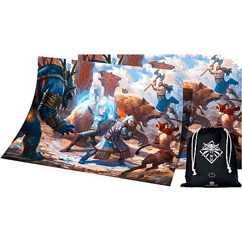 Пазл GoodLoot The Witcher: Geralt & Triss in Battle 1000 ел.