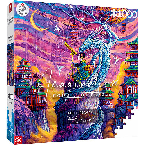Пазл GoodLoot Imagination: Roch Urbaniak Sakura & Ryu 1000 ел.