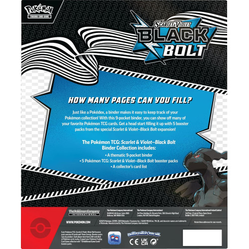 Колекційна карткова гра Pokemon: Black Bolt - Binder Collection SV10.5