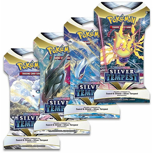 Коллекционная карточная игра Pokemon: Silver Tempest Sleeved, бустер пак (1 шт)