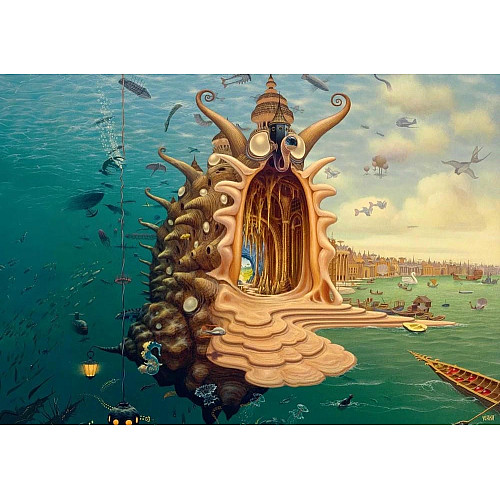 Пазл GoodLoot Imagination: Jacek Yerka Harbor 1000 ел.