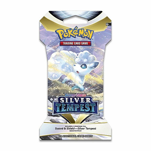 Коллекционная карточная игра Pokemon: Silver Tempest Sleeved, бустер пак (1 шт)