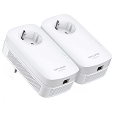 Комплект Адаптерiв Powerline TP-LINK TL-PA8010PKIT AV1300, 1xGE, (TL-PA8010 2шт), Розетка