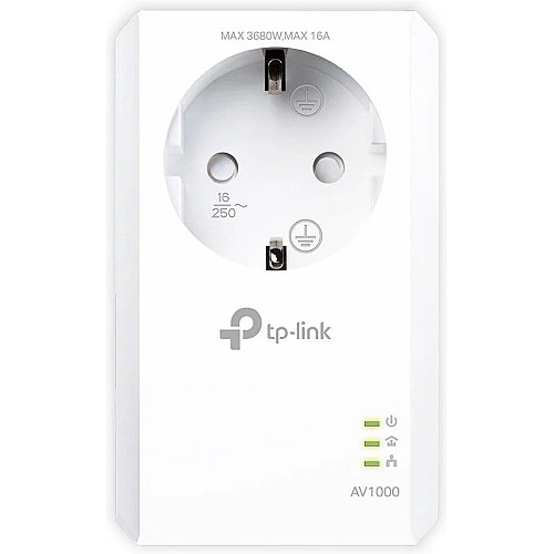 Адаптер Powerline TP-LINK TL-PA7017P AV1000, 1xGE, Розетка