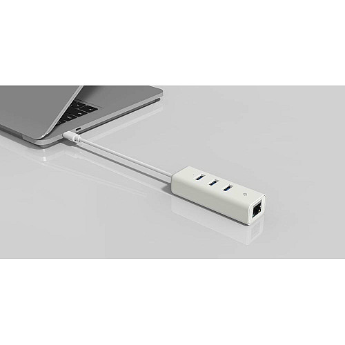 Мережевий адаптер TP-LINK UE330С 1xGE, 3xUSB3.0, USB-С
