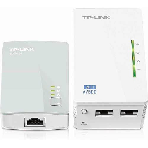 Комплект Адаптерiв Powerline TP-LINK TL-WPA4220KIT AV600, N300, (TL-WPA4220 1шт, TL-PA4010 1шт)