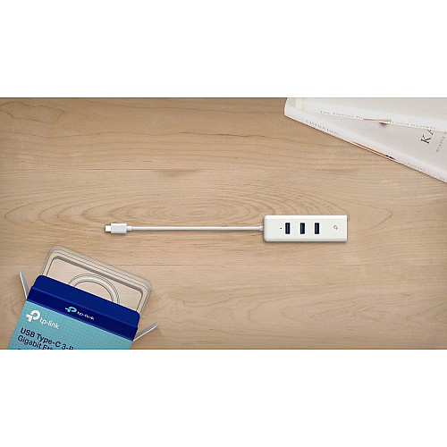 Мережевий адаптер TP-LINK UE330С 1xGE, 3xUSB3.0, USB-С