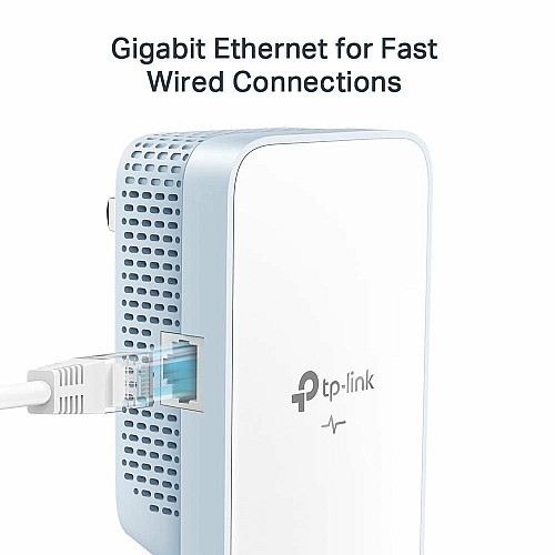 Комплект Адаптерiв Powerline TP-LINK TL-WPA7517KIT (TL-WPA7517 +  TL-PA7017) AC1200, AV1000, 1xGE MESH