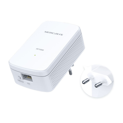 Комплект Адаптерiв Powerline Mercusys MP500 Kit AV1000, 1xGE, 2 шт Розетка