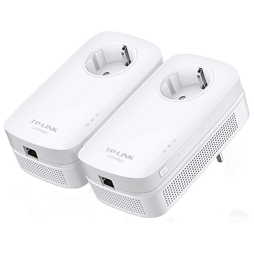Комплект адаптеров Powerline TP-LINK TL-PA8010PKIT AV1300, 1xGE, (TL-PA8010 2шт), Розетка