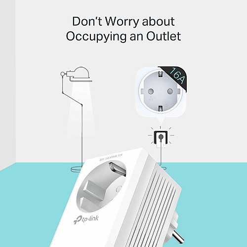 Комплект Адаптерiв Powerline TP-LINK TL-WPA7617KIT AV1000, 1xGE, AC1200, (TL-WPA7617 1шт,  TL-PA7017P 1шт), MESH