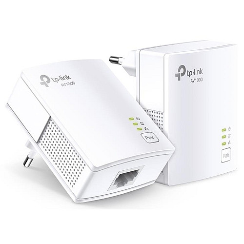 Комплект адаптеров Powerline TP-LINK TL-PA7017KIT AV1000, 1xGE, (TL-PA7017 2шт)