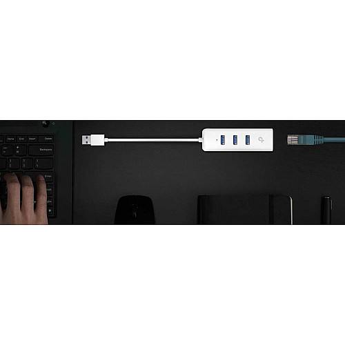 Мережевий адаптер TP-LINK UE330 1xGE, 3xUSB3.0, USB3.0