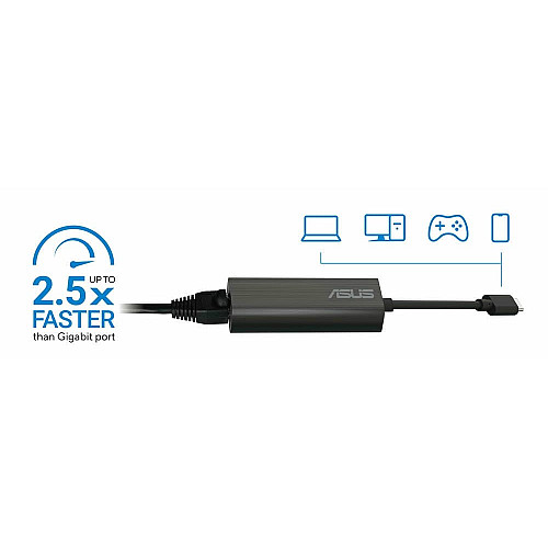 Сетевой адаптер ASUS USB-C2500 v2, 1x2.5GE, USB3.2