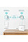 Комплект Адаптерiв Powerline TP-LINK TL-WPA7517KIT (TL-WPA7517 +  TL-PA7017) AC1200, AV1000, 1xGE MESH