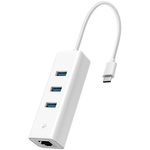 Мережевий адаптер TP-LINK UE330С 1xGE, 3xUSB3.0, USB-С