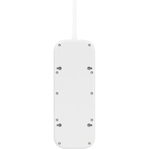Подовжувач мережевий Belkin 2м, 6хТипE, 16А, USB-A/USB-C 18Вт, фільтр, білий