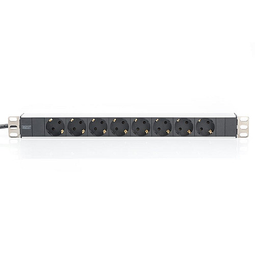 Устройство распределения электропитания DIGITUS 1U, 8xSchuko, 16A, 250V, вилка Schuko