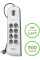 Подовжувач мережевий Belkin 2м, 8хТипF, 16А, 2xUSB-A 2.4A, фільтр, білий
