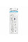 Подовжувач мережевий 2E 3м, 3xТипF, 16A, 1xUSB-A,1xUSB-C, фільтр, білий