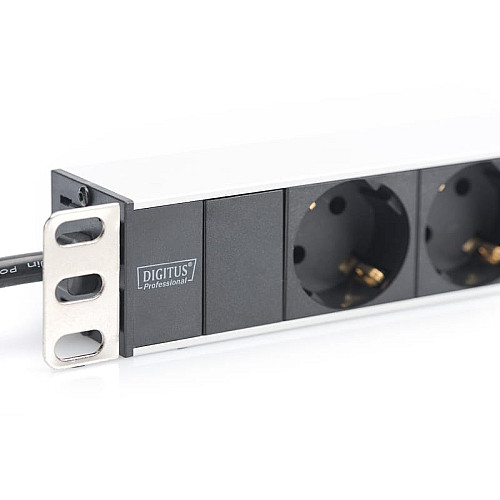 Устройство распределения электропитания DIGITUS 1U, 8xSchuko, 16A, 250V, вилка Schuko